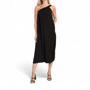 Old Navy Black Asymmetrical Cut Out Cocktail Dress